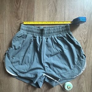 Alphalete Women's Grayish blue running shorts